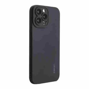 For iPhone 12 Pro ENKAY Liquid Silicone Phone Case(Black)