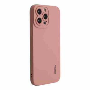 For iPhone 13 Pro Max ENKAY Liquid Silicone Phone Case (Pink)