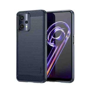 For OPPO Realme 9 Pro / Realme V25 MOFI Gentleness Brushed Carbon Fiber Soft TPU Case(Blue)