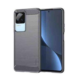 For Xiaomi Redmi K40S MOFI Gentleness Brushed Carbon Fiber Soft TPU Case(Gray)