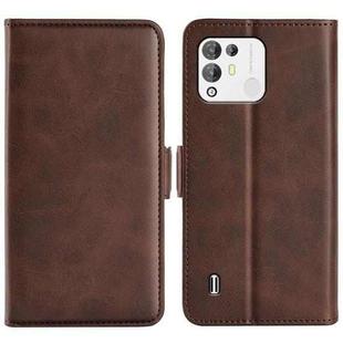 For Blackview A55 Pro Dual-side Magnetic Buckle Leather Phone Case(Brown)