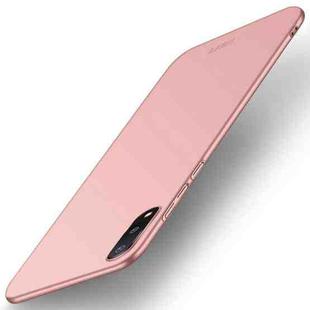 For Samsung Galaxy A02 / M02 MOFI Frosted PC Ultra-thin Hard Phone Case(Rose gold)