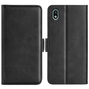 For Sony Xperia Ace III Dual-side Magnetic Buckle Leather Phone Case(Black)