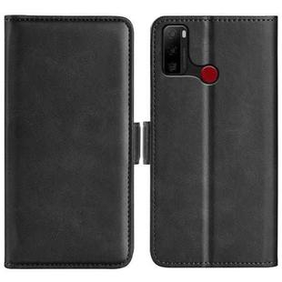 For Ulefone note 10 Dual-side Magnetic Buckle Leather Phone Case(Black)