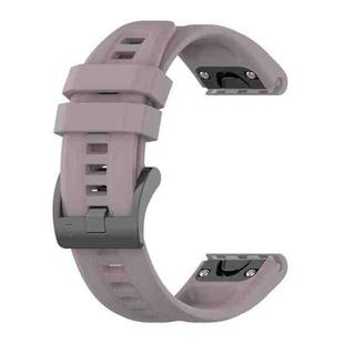 For Garmin Fenix 7 22mm Silicone Solid Color Watch Band(Roland Purple)