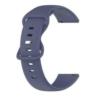For Garmin Move Luxe 20mm Solid Color Silicone Watch Band(Rock Cyan)