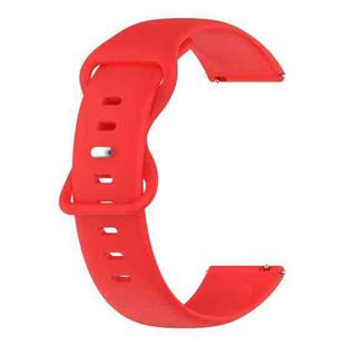 For Amazfit GTS 2E 20mm Solid Color Silicone Watch Band(Red)