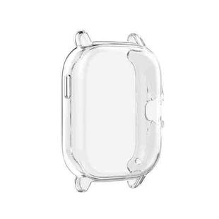 For Amazfit GTS 3 Shockproof TPU Plating Watch Case(Transparent)