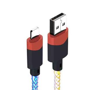 XJ-80 USB to 8 Pin RGB Stream Light Fast Charging Data Cable, Length: 1m