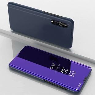 Electroplating Mirror Horizontal Flip Leather Case for Samsung A2 Core with Holder(Violet blue)