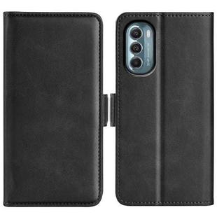 For Motorola Moto G 5G 2022 Dual-side Magnetic Buckle Leather Phone Case(Black)