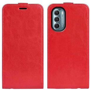 For Motorola Moto G 5G 2022 R64 Texture Vertical Flip Leather Phone Case(Red)