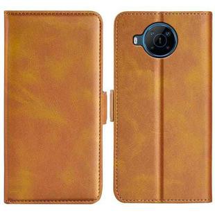 For Nokia X100 Dual-side Magnetic Buckle Leather Phone Case(Yellow)