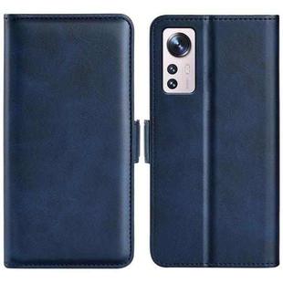 For Xiaomi 12 Lite Dual-side Magnetic Buckle Leather Phone Case(Dark Blue)