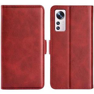 For Xiaomi 12 Lite Dual-side Magnetic Buckle Leather Phone Case(Red)