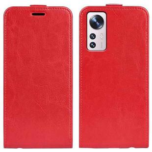 For Xiaomi 12 Lite R64 Texture Vertical Flip Leather Phone Case(Red)