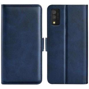 For  TCL 30T Dual-side Magnetic Buckle Leather Phone Case(Dark Blue)