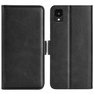 For TCL 30 Z Dual-side Magnetic Buckle Leather Phone Case(Black)