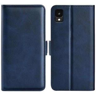 For TCL 30 Z Dual-side Magnetic Buckle Leather Phone Case(Dark Blue)