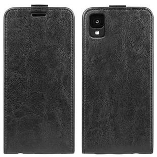 For TCL 30Z R64 Texture Single Vertical Flip Leather Phone Case(Black)