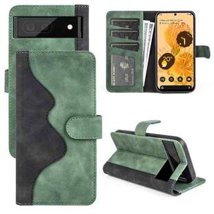 For Google Pixel 7 Stitching Horizontal Flip Leather Phone Case(Green)