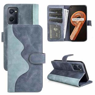 For OPPO Realme 9i Stitching Horizontal Flip Leather Phone Case(Blue)