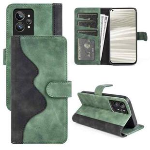 For OPPO Realme GT2 Pro Stitching Horizontal Flip Leather Phone Case(Green)