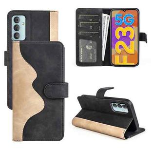 For Samsung Galaxy M23 5G / F23 5G Stitching Horizontal Flip Leather Phone Case(Black)