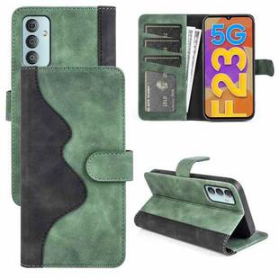 For Samsung Galaxy M23 5G / F23 5G Stitching Horizontal Flip Leather Phone Case(Green)
