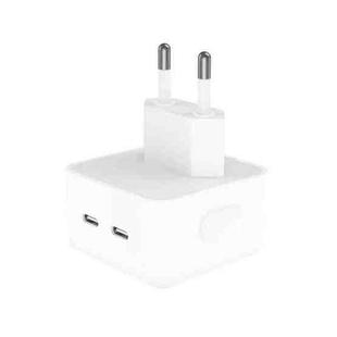 PD 35W Dual USB-C / Type-C Ports Charger for iPhone / iPad Series, EU Plug