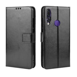 Retro Crazy Horse Texture Horizontal Flip Leather Case for Lenovo Z5S, with Holder & Card Slots & Photo Frame(Black)