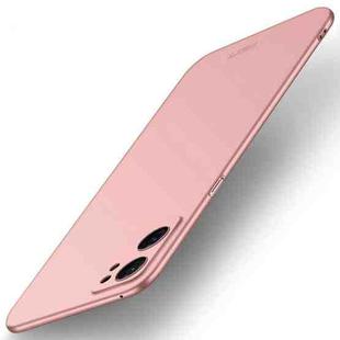 For OPPO Reno7 5G Global / Find X5 Lite MOFI Frosted PC Ultra-thin Hard Case(Rose Gold)