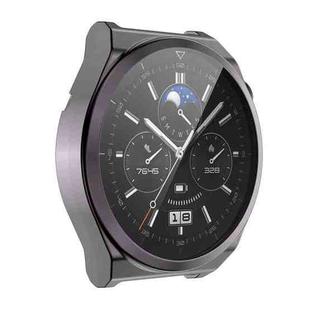 For Huawei Watch GT 3 Pro 46mm ENKAY Full Coverage Electroplated Soft TPU Case with Screen Protection(Grey)