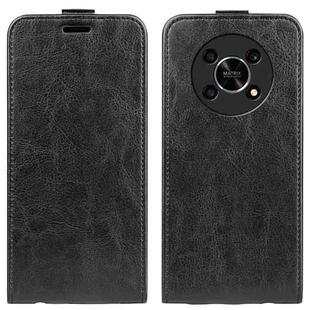 For Honor X30 / Magic 4 Lite R64 Texture  Vertical Flip Leather Phone Case(Black)