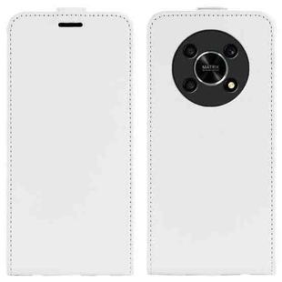 For Honor X30 / Magic 4 Lite R64 Texture  Vertical Flip Leather Phone Case(White)