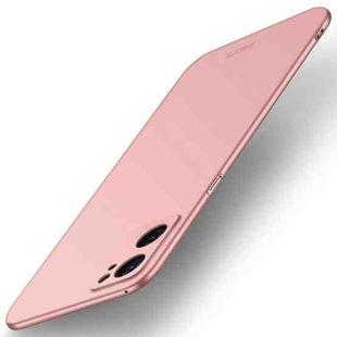For OPPO Reno7 4G / F21 Pro 4G MOFI Frosted PC Ultra-thin Hard Case(Rose gold)