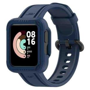 For Xiaomi Redmi Watch Lite Silicone Solid Color Watch Band(Dark Blue)