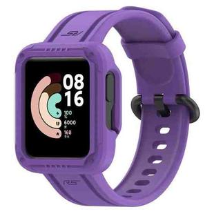 For Xiaomi Redmi Watch Lite Silicone Solid Color Watch Band(Purple)