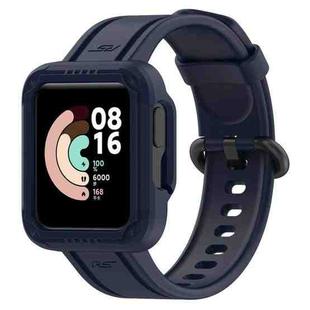 For Xiaomi Redmi Watch Lite Silicone Solid Color Watch Band(Ink Blue)