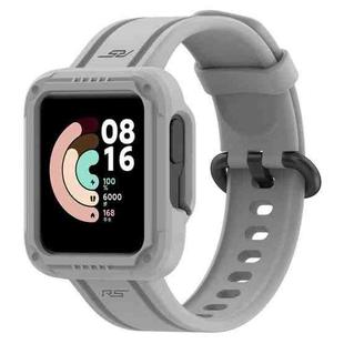 For Xiaomi Redmi Watch Silicone Solid Color Watch Band(Grey)