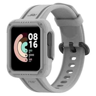 For Xiaomi Redmi Watch 2 Silicone Solid Color Watch Band(Grey)