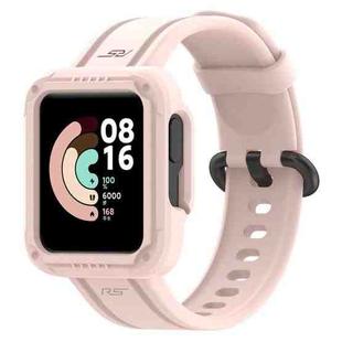 For Xiaomi Redmi Watch 2 Silicone Solid Color Watch Band(Pink)