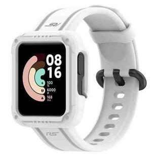 For Xiaomi Mi Watch Lite Silicone Solid Color Watch Band(White)