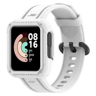 For Xiaomi Mi Watch 2 Lite Silicone Solid Color Watch Band(White)