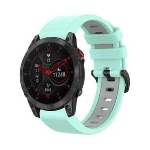 For Garmin EPIX Gen2 22mm Silicone Sports Two-Color Watch Band(Water Duck+Grey)