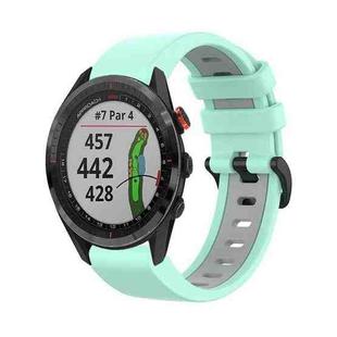 For Garmin Approach S62 22mm Silicone Sports Two-Color Watch Band(Water Duck+Grey)