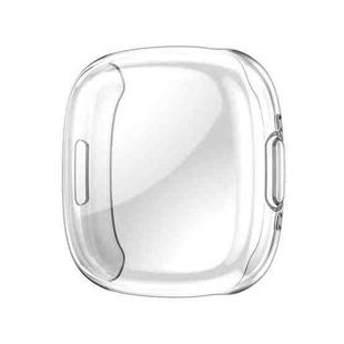 For Fitbit Versa 4 Shockproof TPU Protective Watch Case(Transparent)