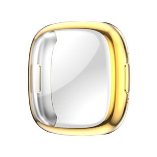 For Fitbit Versa 4 Shockproof TPU Protective Watch Case(Gold)