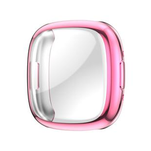 For Fitbit Versa 4 Shockproof TPU Protective Watch Case(Rose Gold)