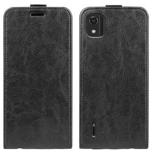 For Nokia C2 2nd Edition R64 Texture Vertical Flip Leather Phone Case(Black)